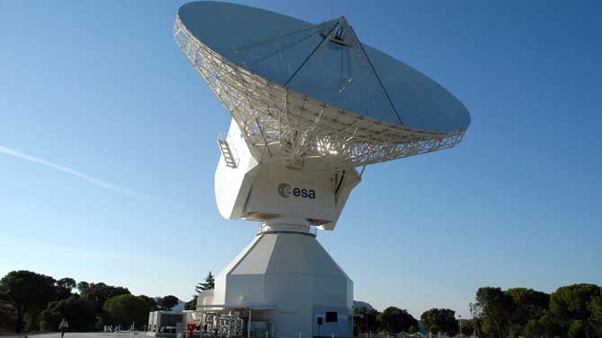 Antena espacial en Cebreros.