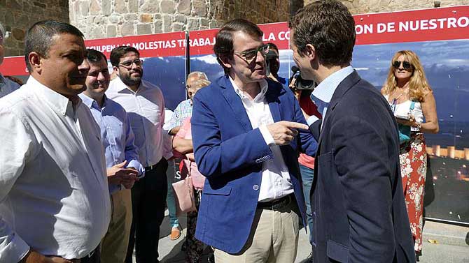 Primera visita a Ávila de Pablo Casado como presidente, en julio.