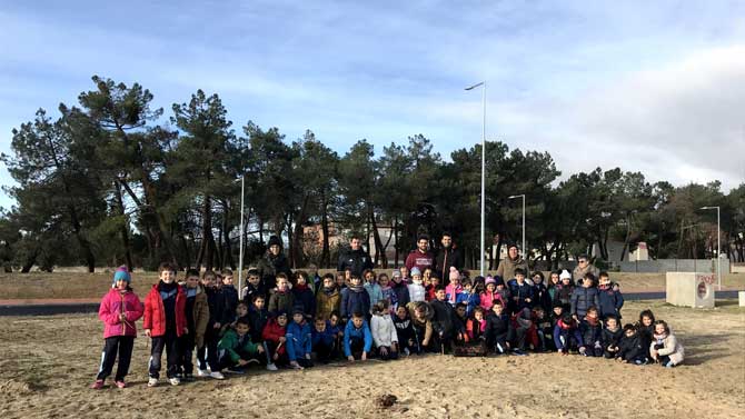 'La gran bellotada ibérica' en el Colegio Amor de Dios.