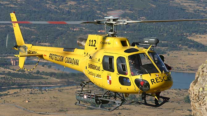 Helicóptero de rescate.