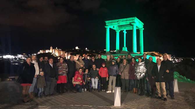 Celebraci&oacute;n del aniversario de la ONCE en los Cuatro Postes.
