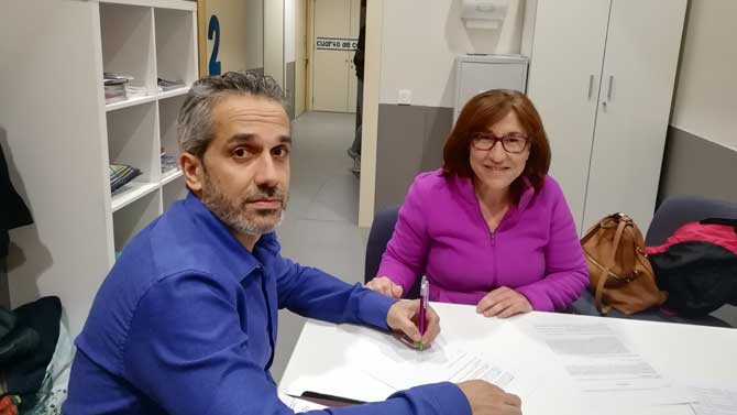 Convenio entre Aspaym y el Colegio de Trabajo Social de Ávila.