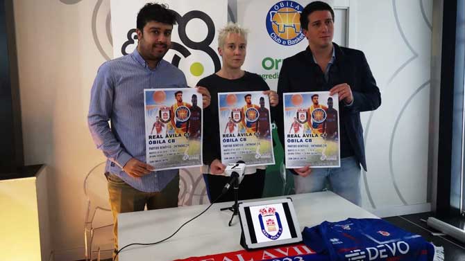 Presentación del encuentro Real Ávila-Óbila para Afmavi.