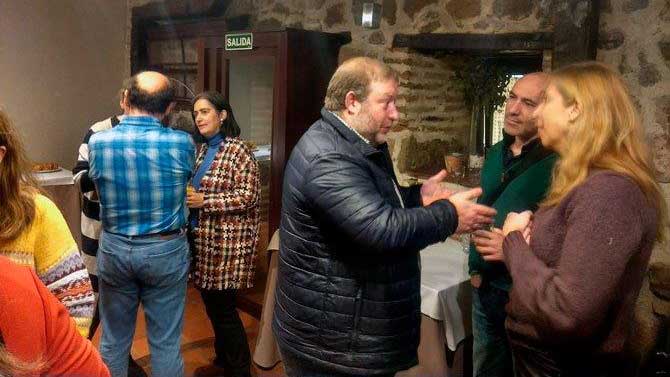 Periodistas en el encuentro navideño del Grupo municipal del PP.