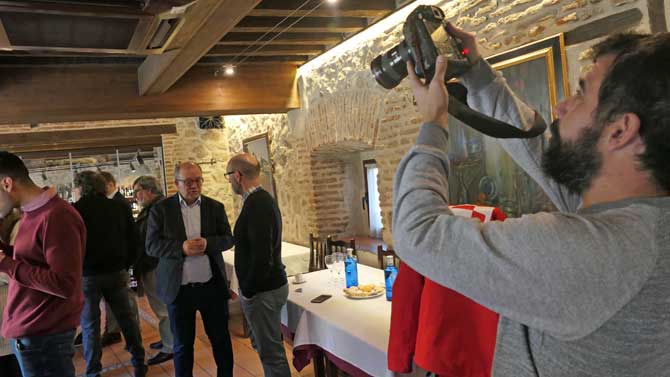 Encuentro navide&ntilde;o del PSOE con los informadores.