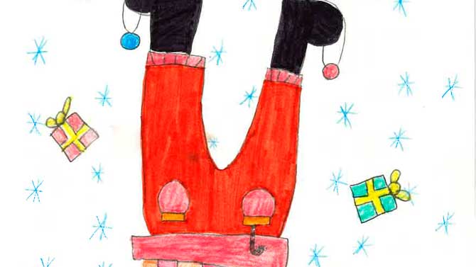 Detalles de una de las postales del concurso de CSIF.