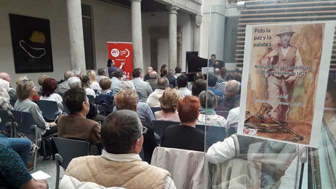 Imagen de archivo de un acto de UGT.