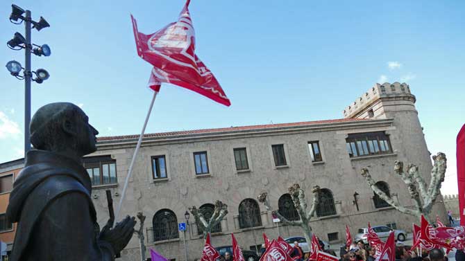 Imagen de archivo de una protesta de trabajadoras de ayuda a domicilio.
