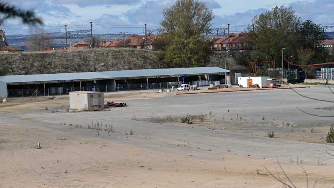 Zona donde se levantará la nave de estampación de Nissan.