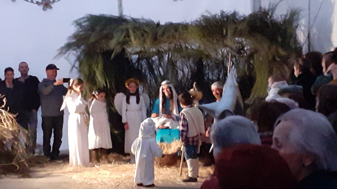 Bel&eacute;n viviente en El Hornillo.