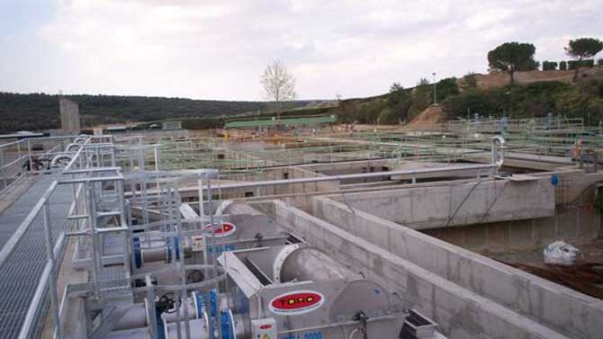 Depuradora de aguas residuales de Ávila.