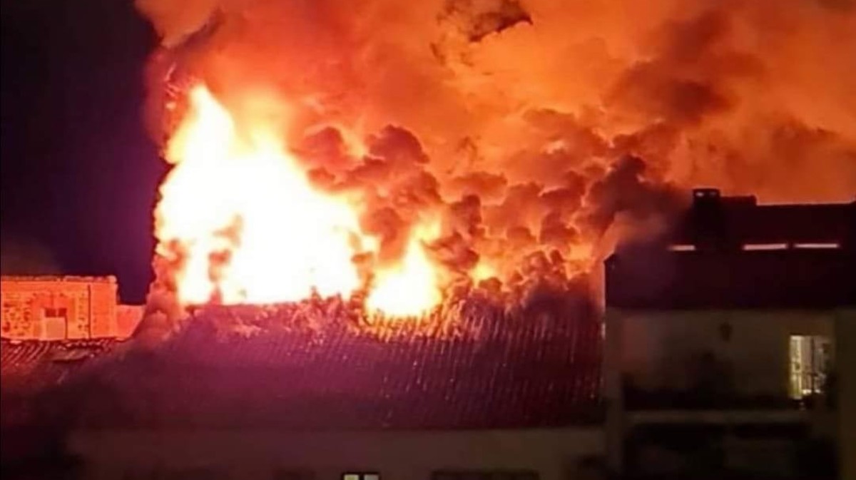Incendio en la Escuela Municipal de Música de El Barco de Ávila.