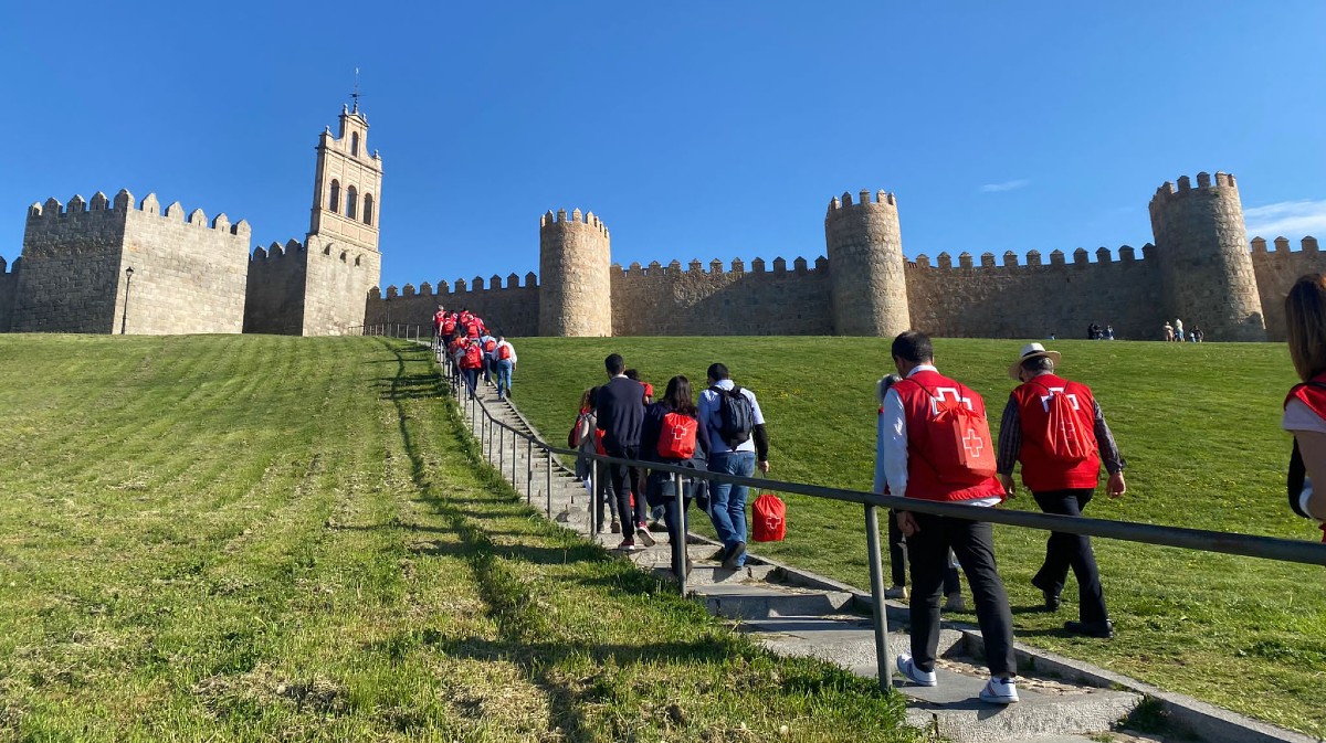 Voluntarios de Cruz Roja en Ávila.