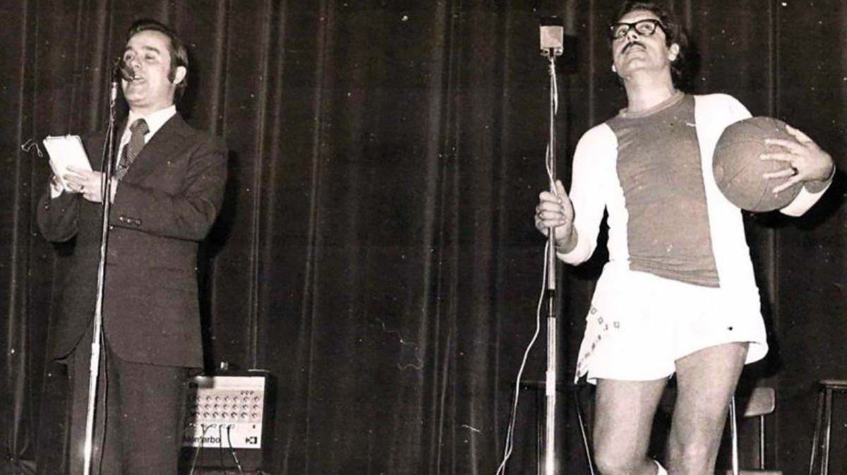 Dúo humorístico. José Lis Alfayate “Josele” y Fidel Sáez “Fidelín”.