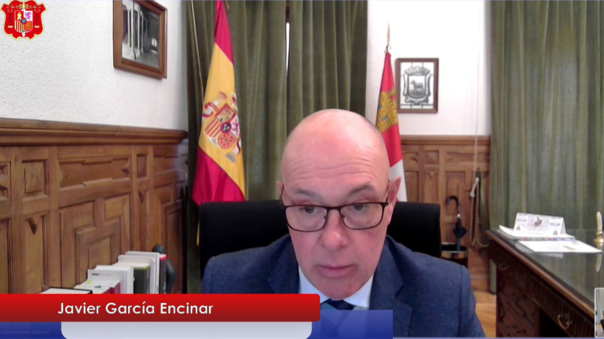 Javier García Encinar compareciendo ante ante la Comisión de Calificación
