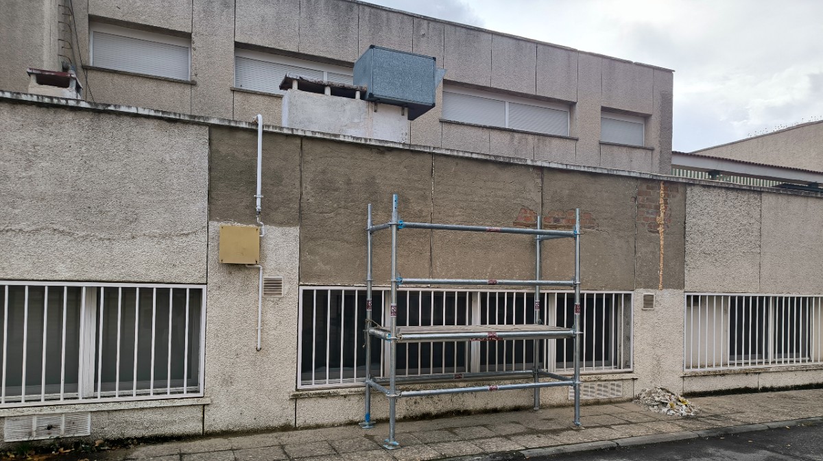 Obras en el centro Esp&iacute;ritu Santo.