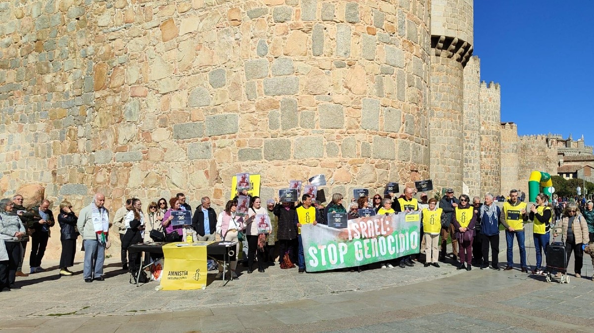 Imagen de archivo de un acto de Amnist&iacute;a Internacional.