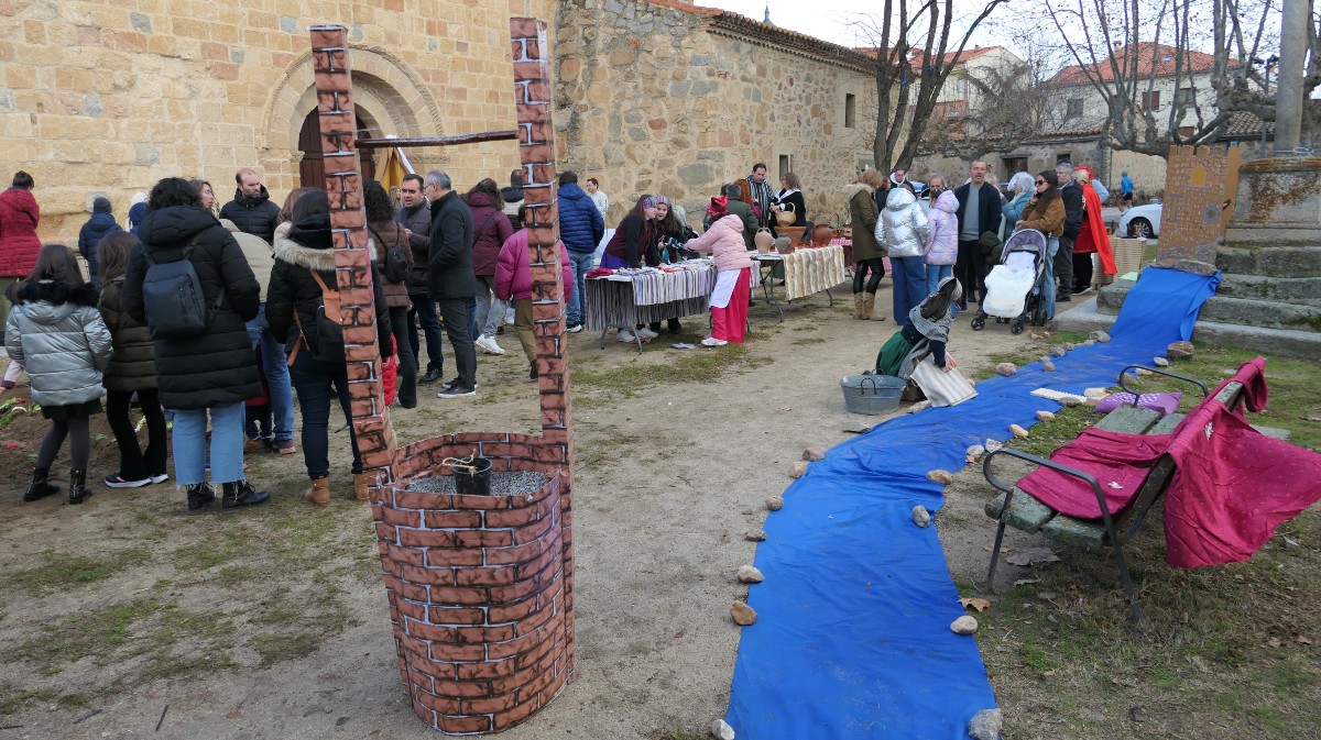Bel&eacute;n viviente en el barrio de San Nicol&aacute;s.