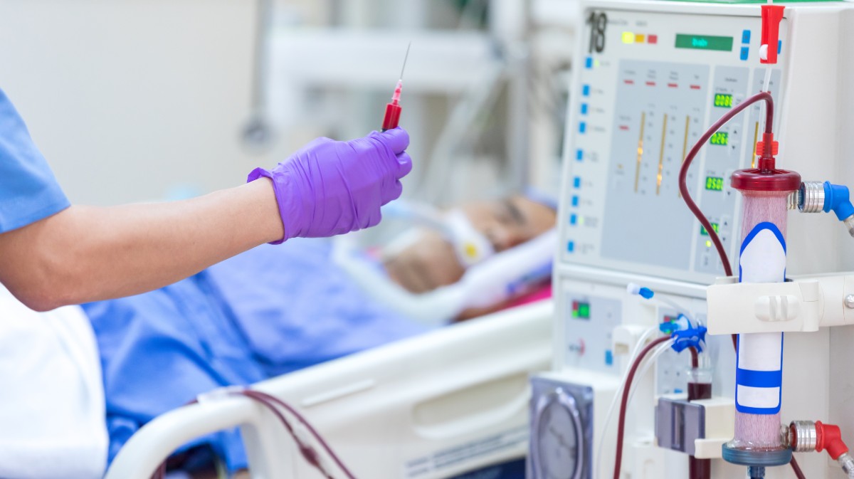 Tratamiento de diálisis.