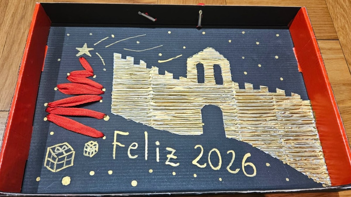 Tarjeta premiada en el certamen de Navidad.