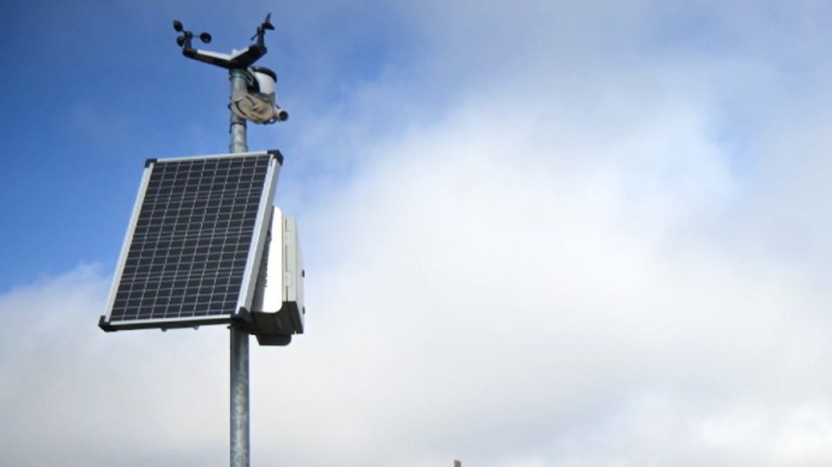 Estación meteorológia en la carretera CL-505.