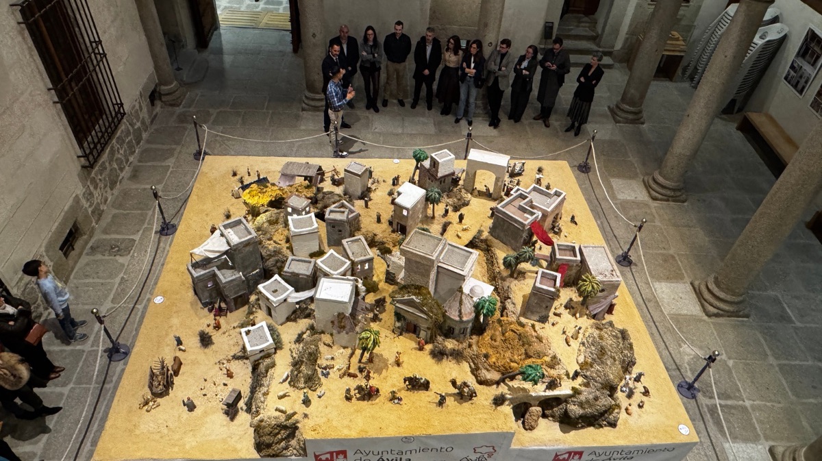 Bel&eacute;n municipal durante la inauguraci&oacute;n