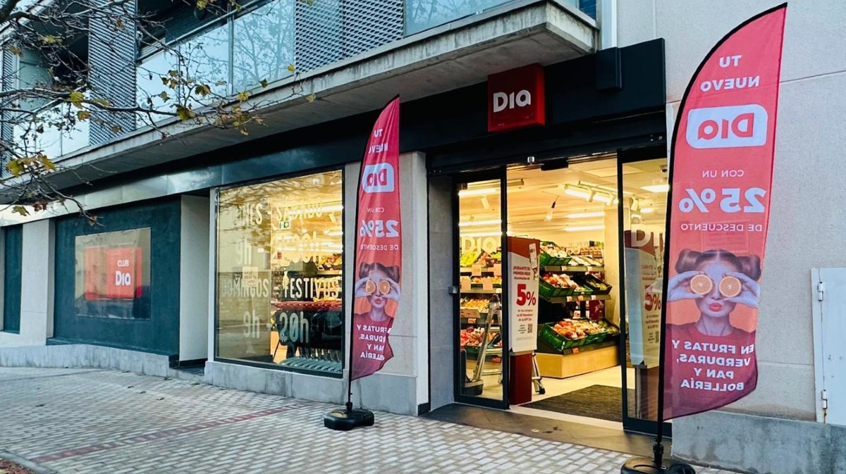 Nueva tienda de Dia en la calle Banderas de Castilla.