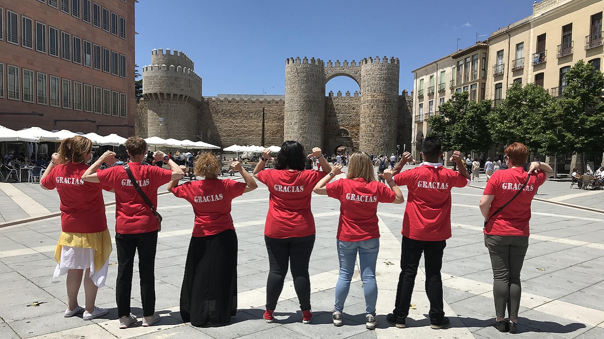 Imagen de archivo de una actividad de Cáritas.