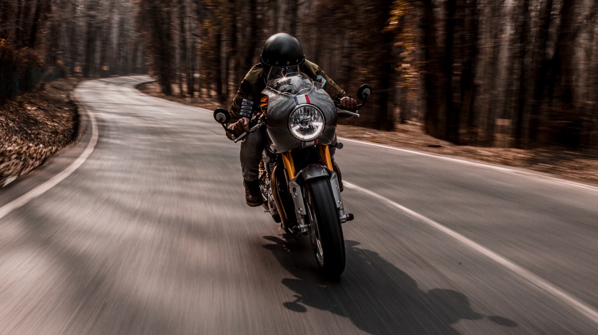 Imagen de archivo de una motocicleta.