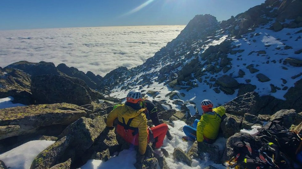 Rescate un montañero en el Cuchillar de las Navajas. Foto: Junta CyL.