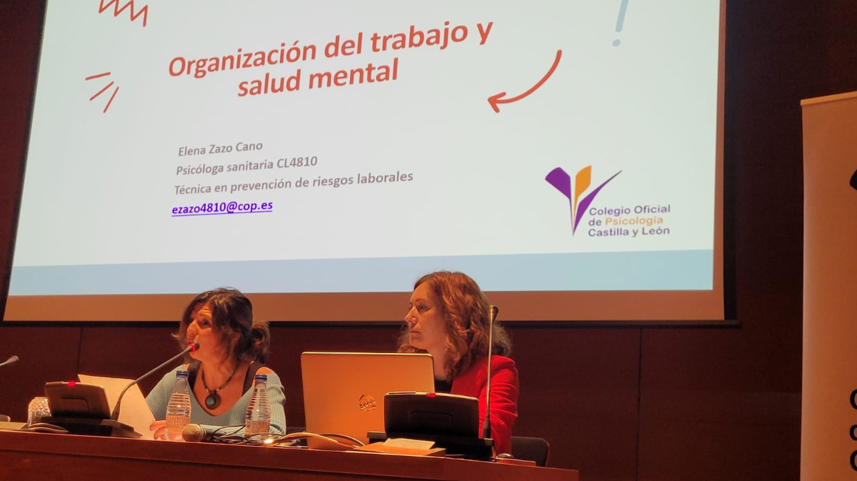 Imagen de archivo de una conferencia del Colegio de Psicólogos.