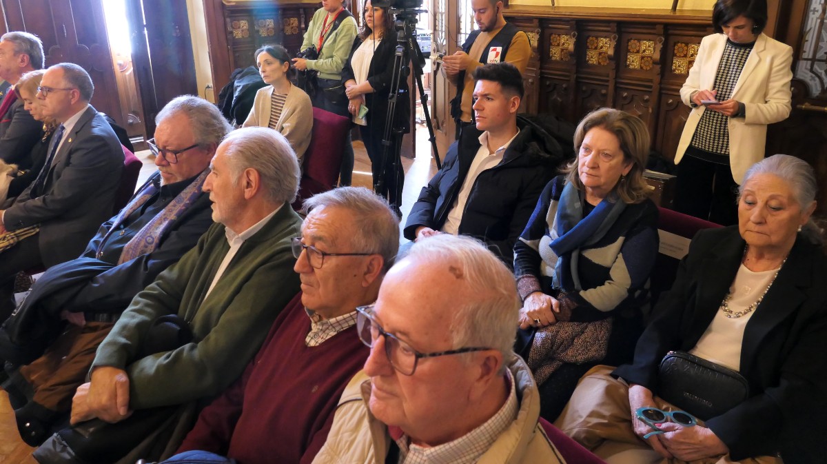 Acto del 40 aniversario de la declaración de Ávila como Ciudad Patrimonio en el Ayuntamiento.