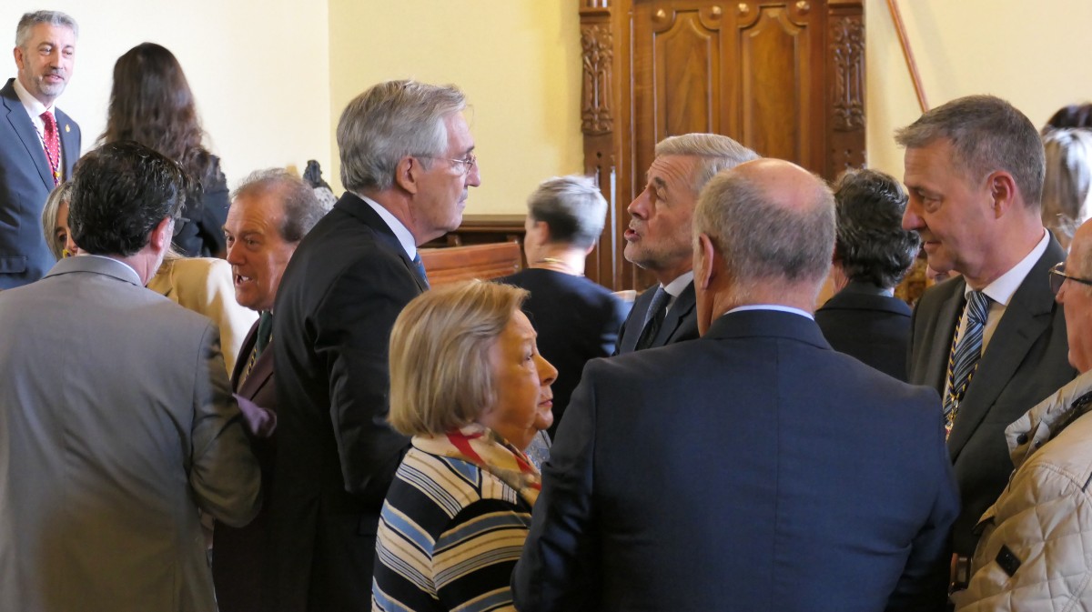 Acto del 40 aniversario de la declaración de Ávila como Ciudad Patrimonio en el Ayuntamiento.