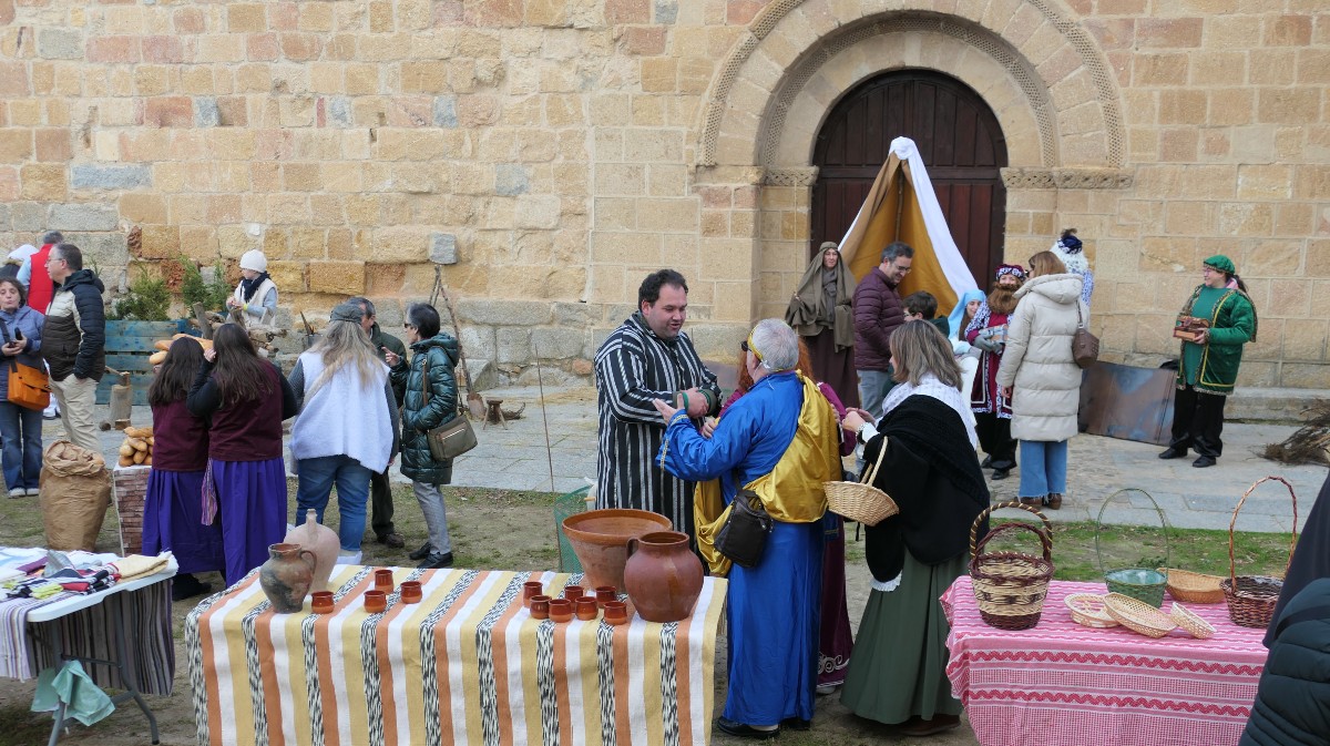 Bel&eacute;n viviente en el barrio de San Nicol&aacute;s.