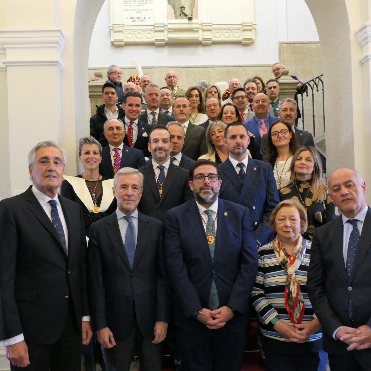 Acto del 40 aniversario de la declaración de Ávila como Ciudad Patrimonio en el Ayuntamiento.