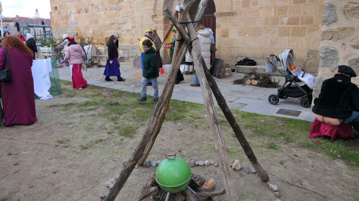 Bel&eacute;n viviente en el barrio de San Nicol&aacute;s.