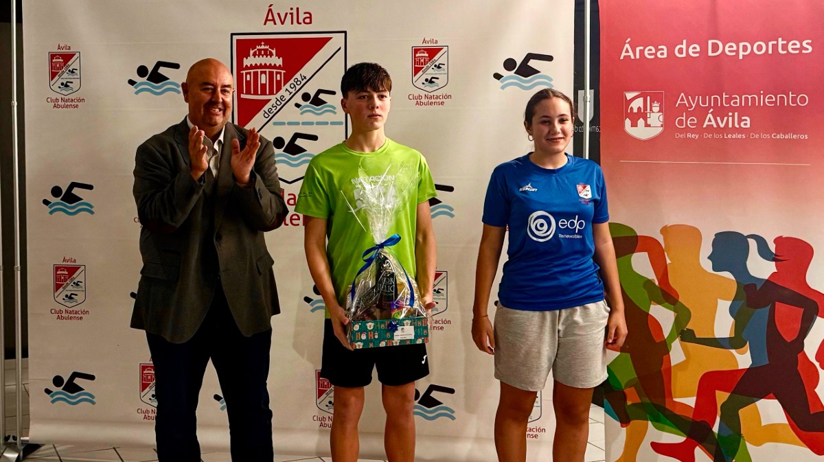 Borja Gonz&aacute;lez en la San Silvestre de Nataci&oacute;n.