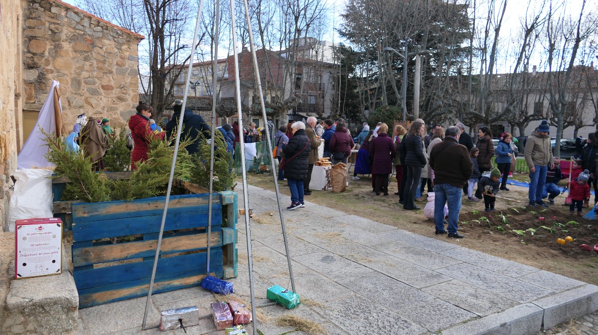 Bel&eacute;n viviente en el barrio de San Nicol&aacute;s.